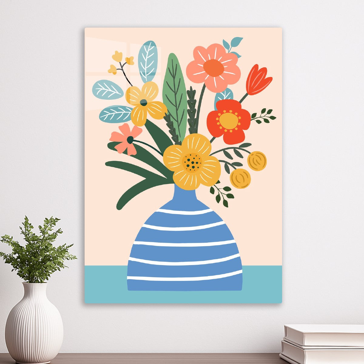 Colorful Vase Blooms