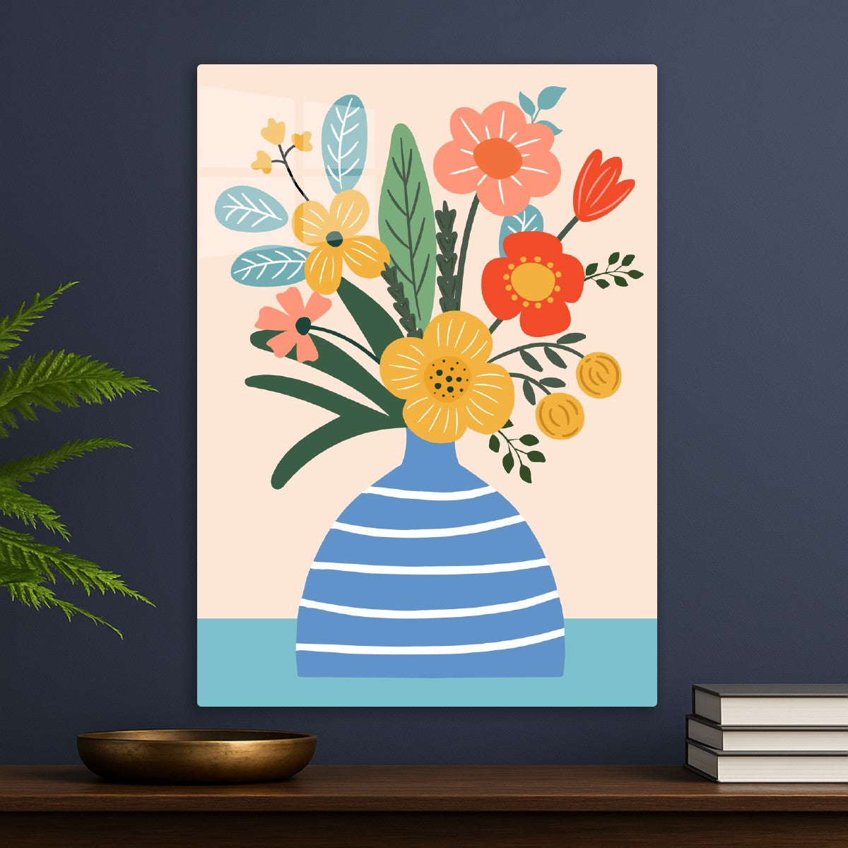 Colorful Vase Blooms