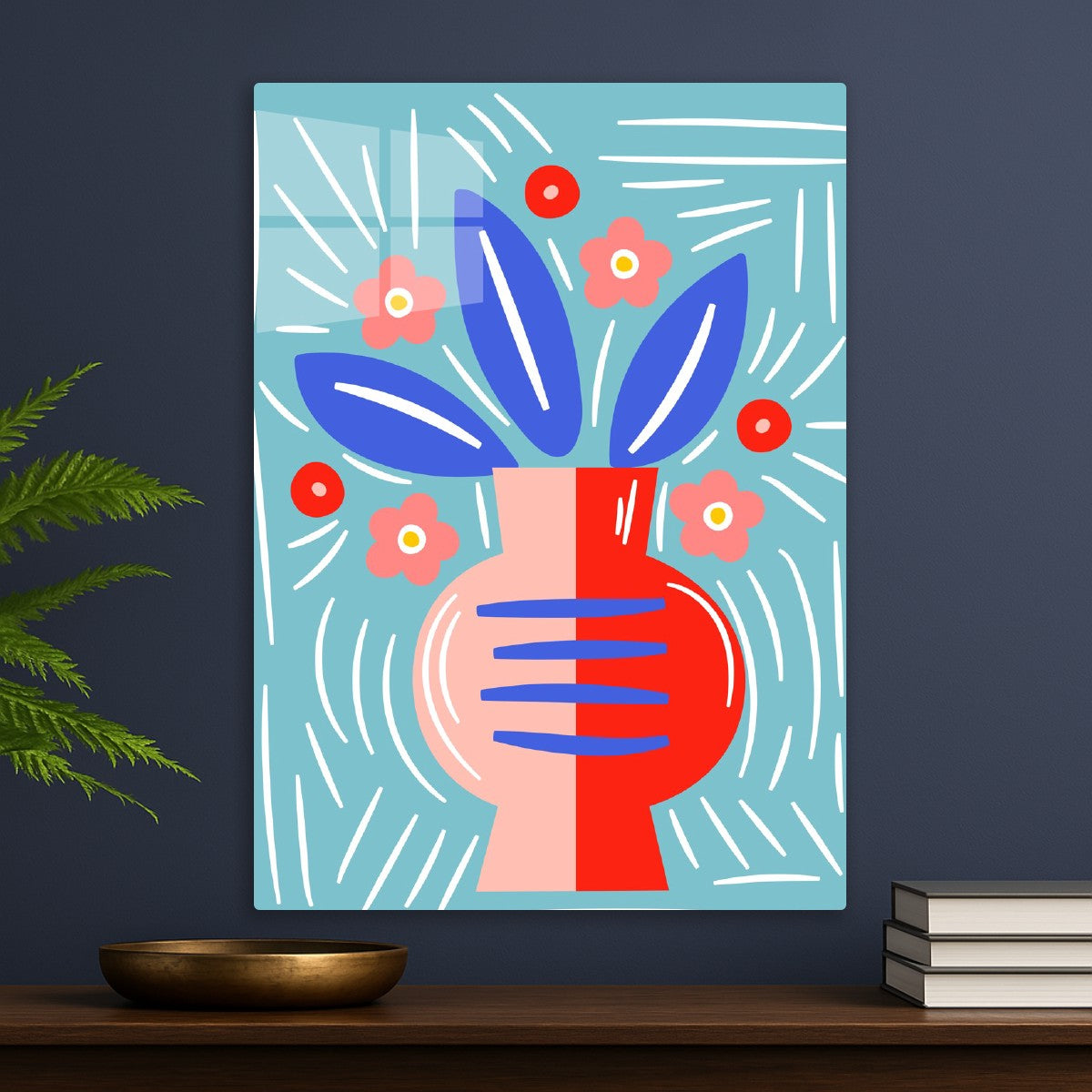 Abstract Vase Bloom