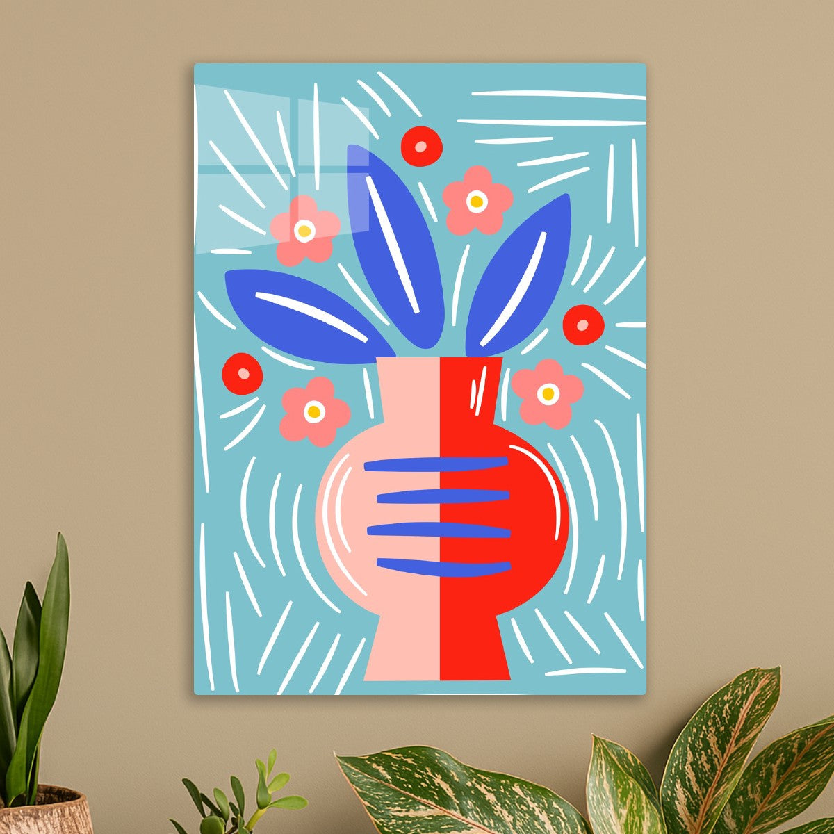 Abstract Vase Bloom