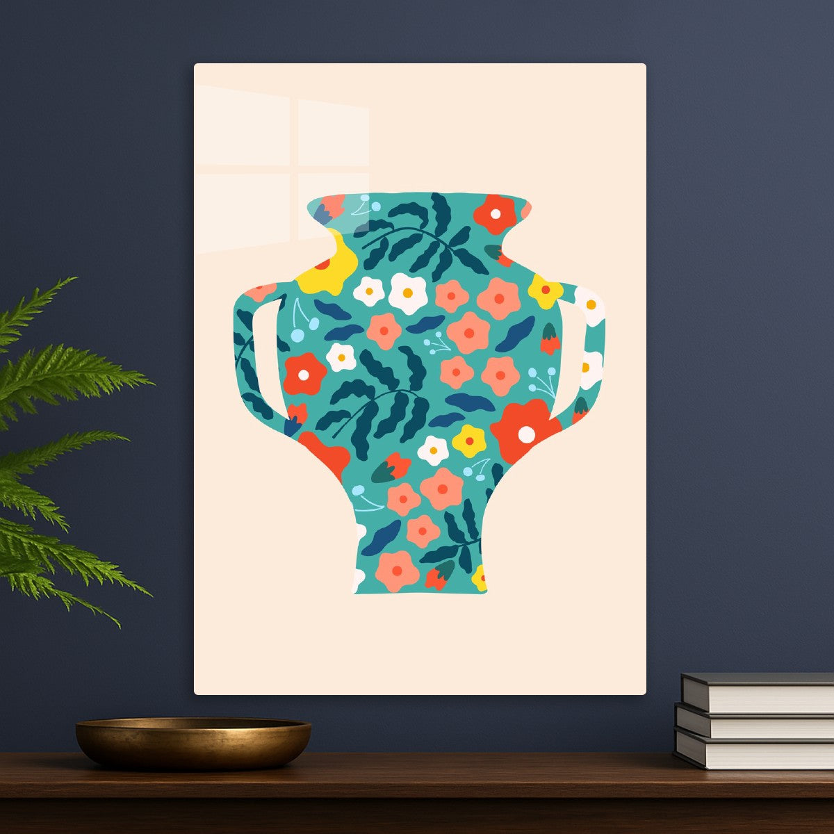 Floral Pattern Vase