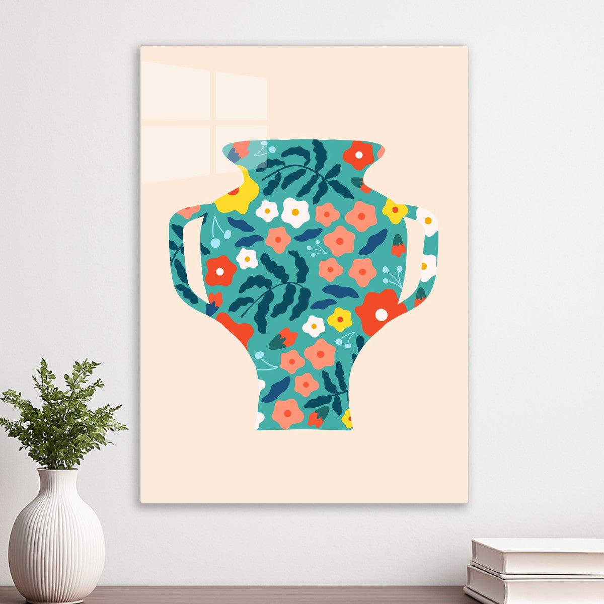 Floral Pattern Vase