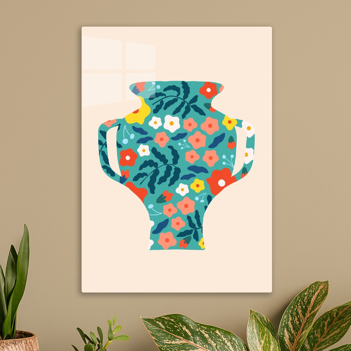 Floral Pattern Vase