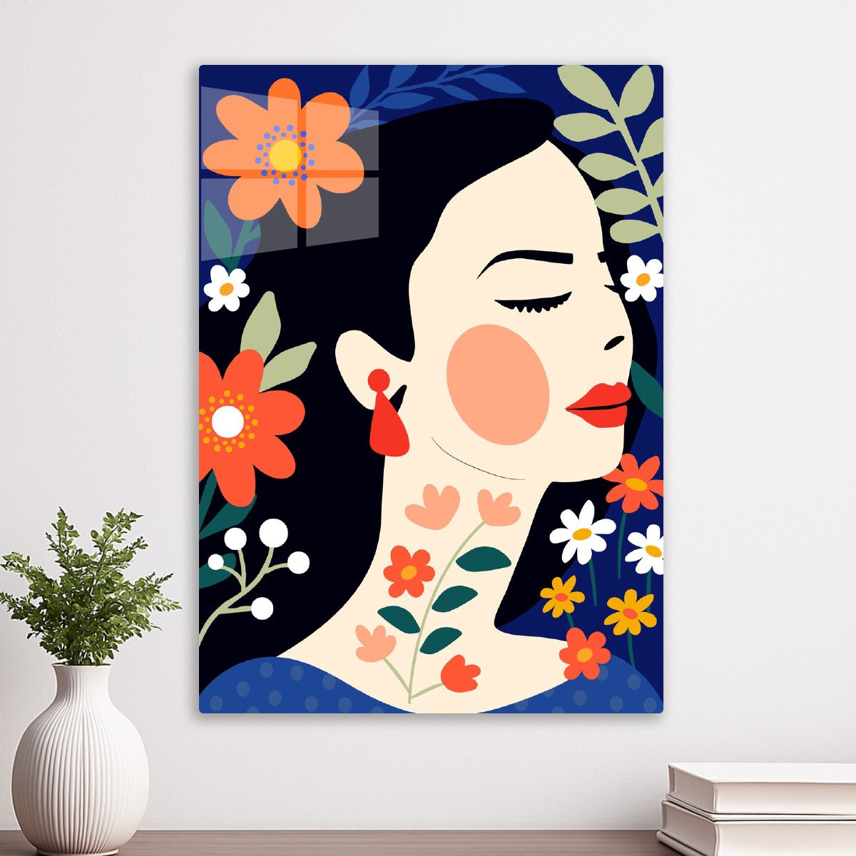 Floral Beauty Portrait