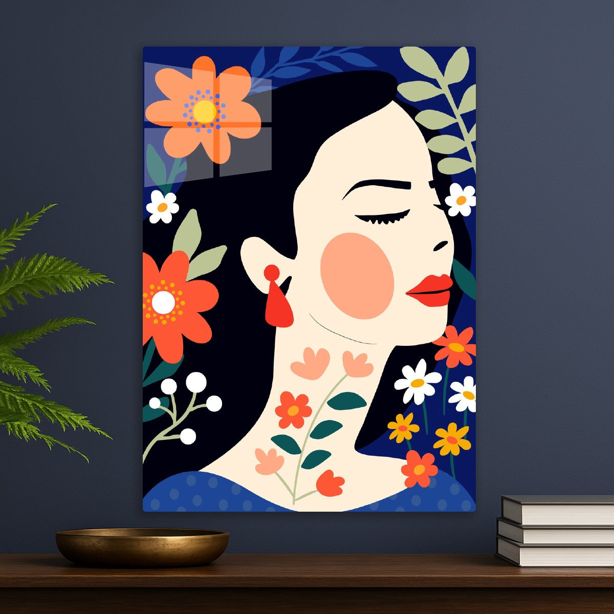 Floral Beauty Portrait