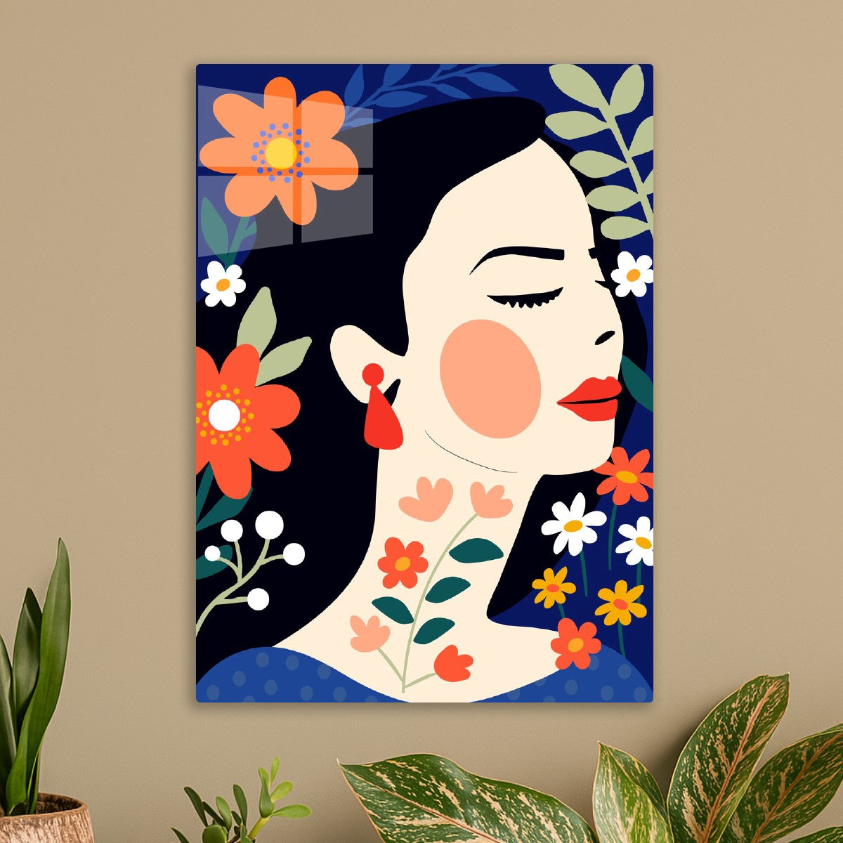 Floral Beauty Portrait