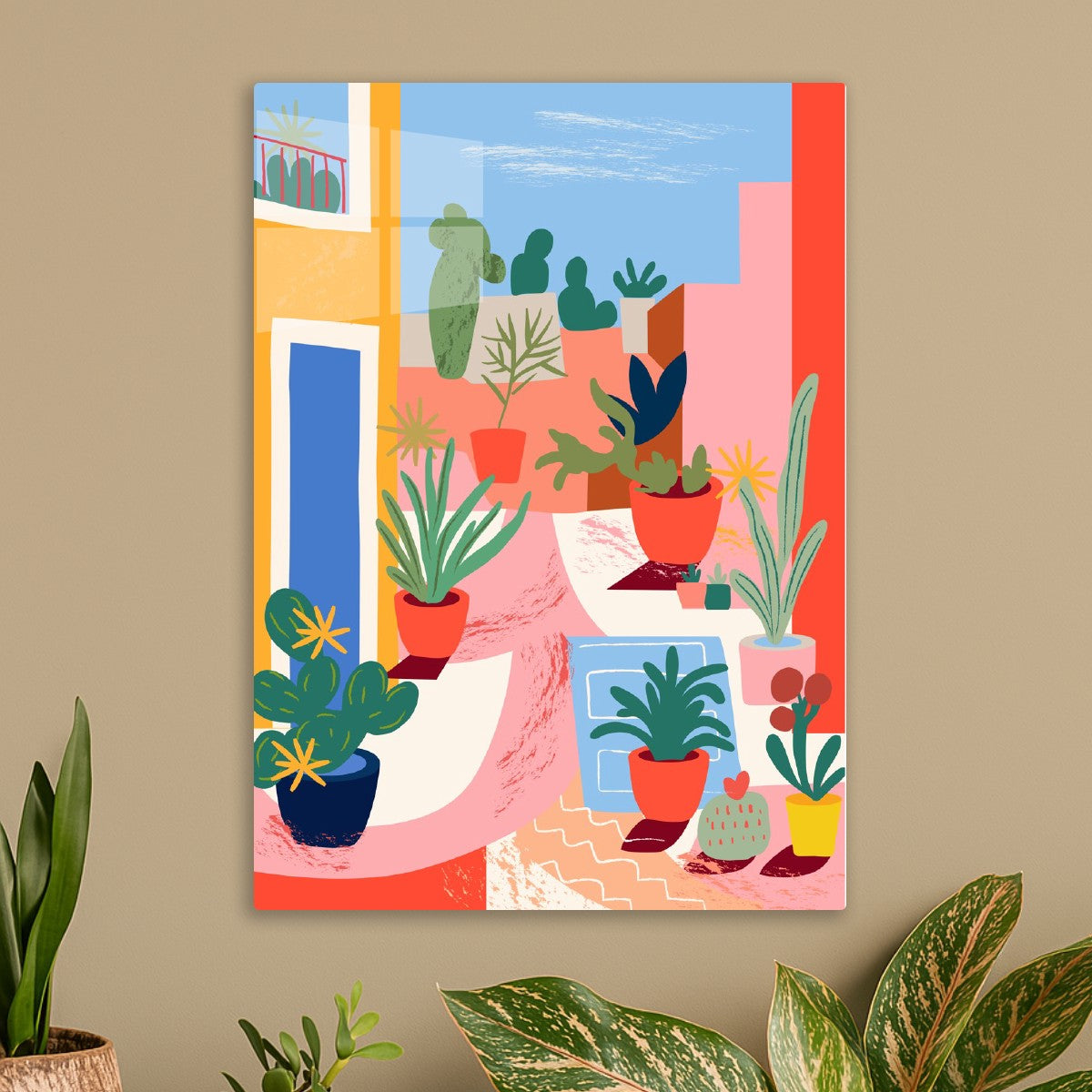 Colorful Garden Terrace