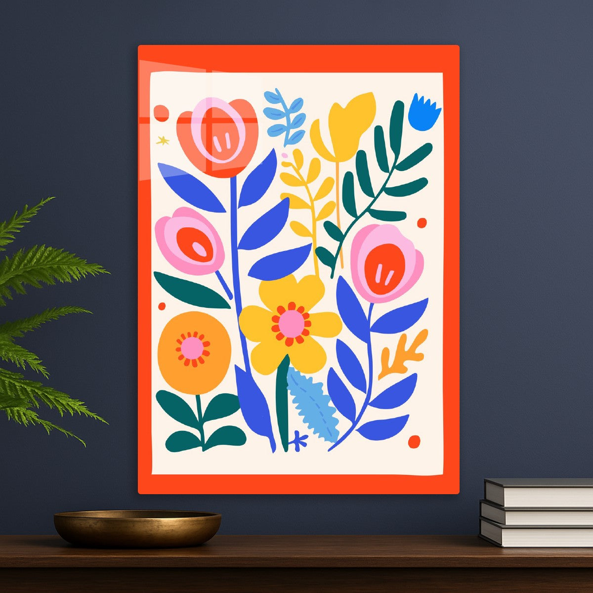Framed Flower Garden