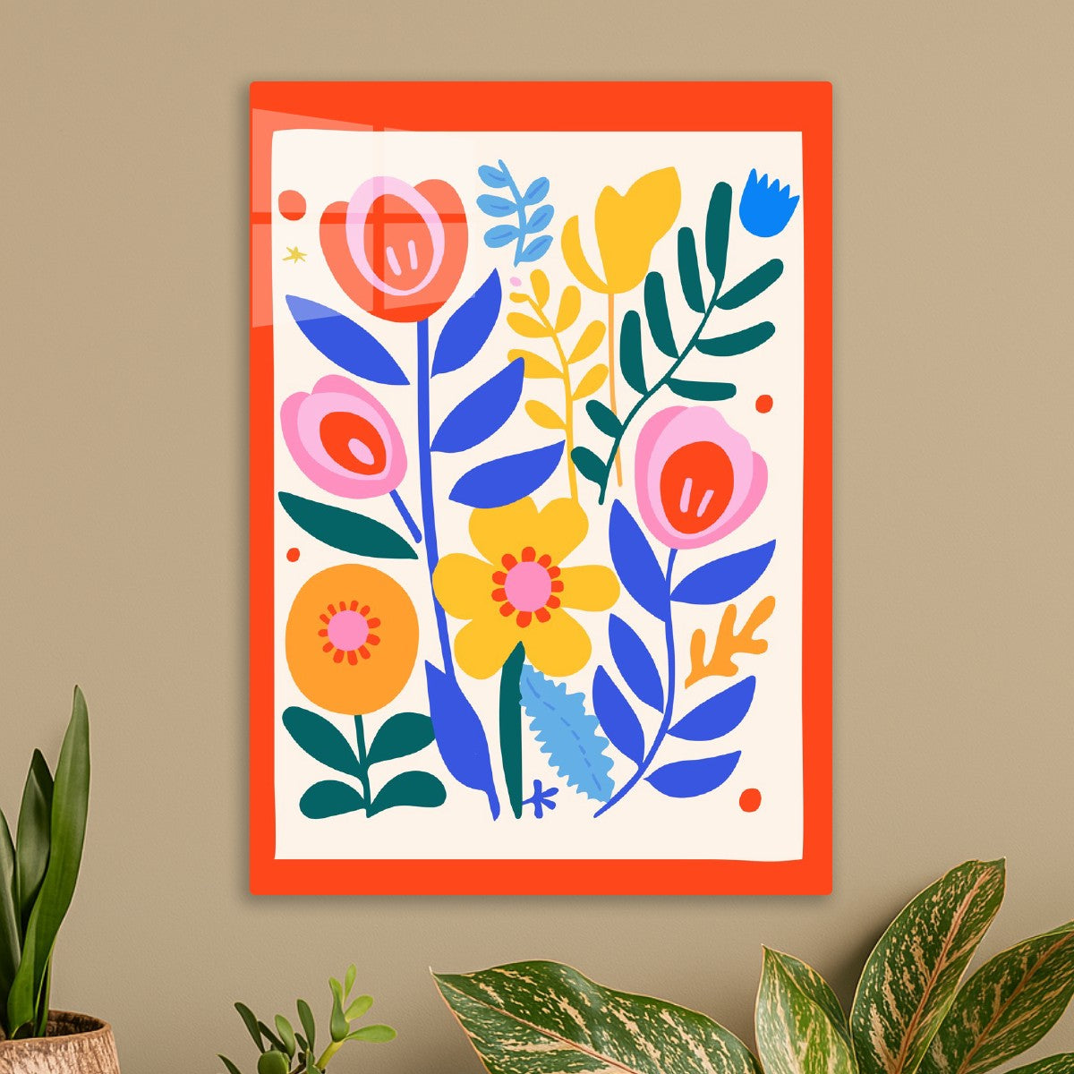 Framed Flower Garden