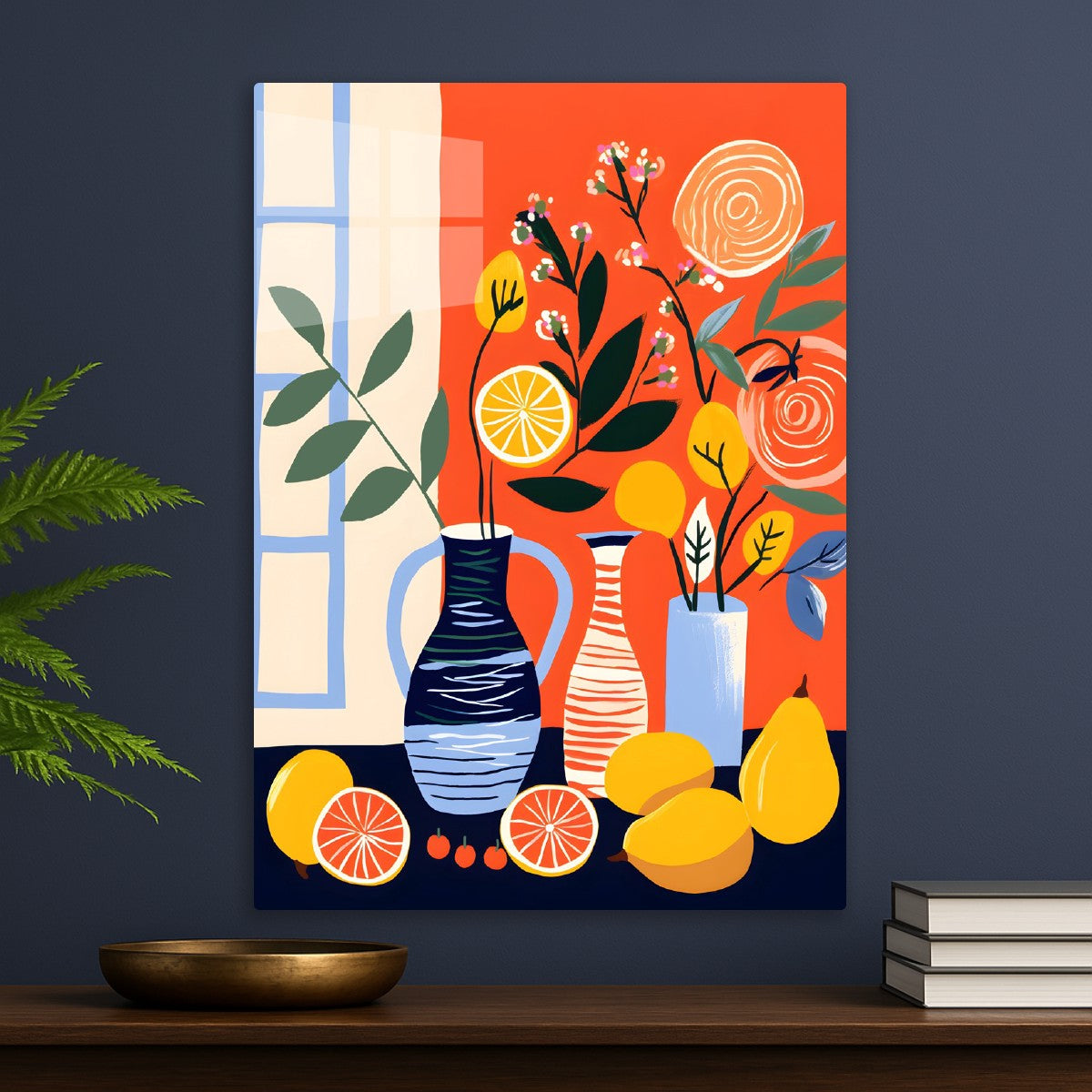 Citrus Vase Still Life