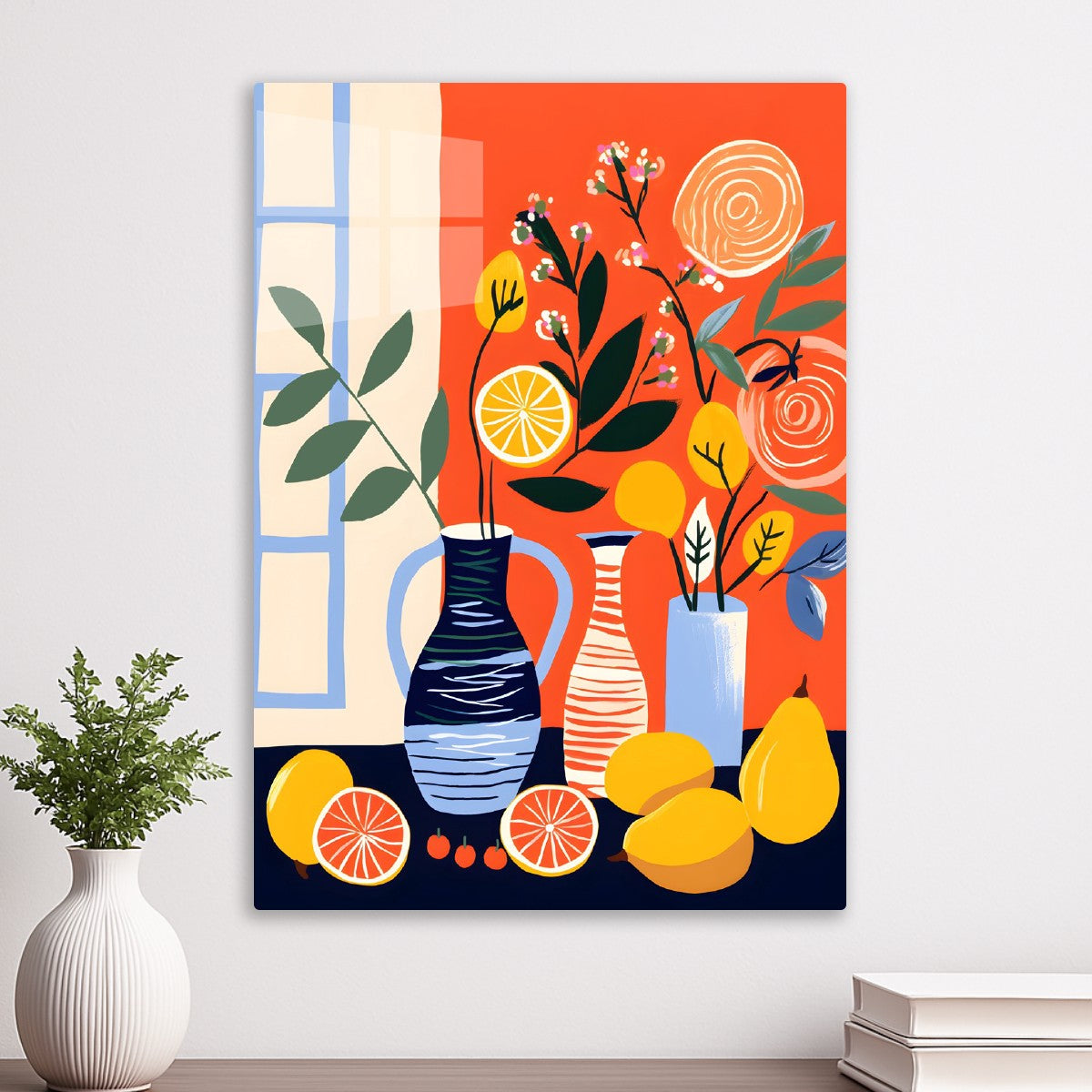 Citrus Vase Still Life