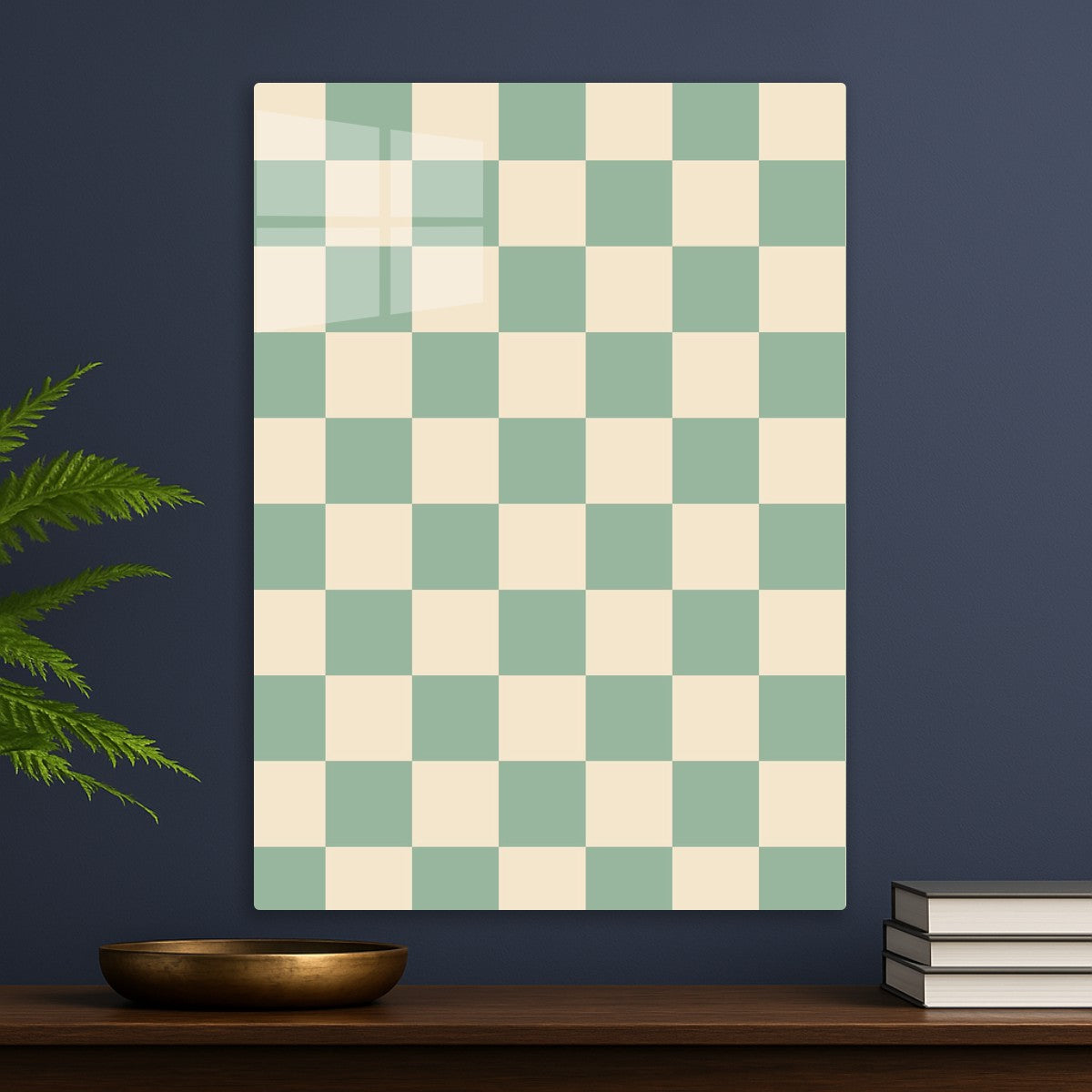 Green Checkered Pattern