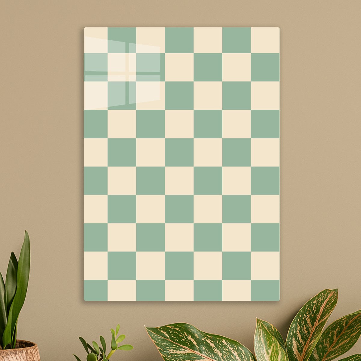 Green Checkered Pattern