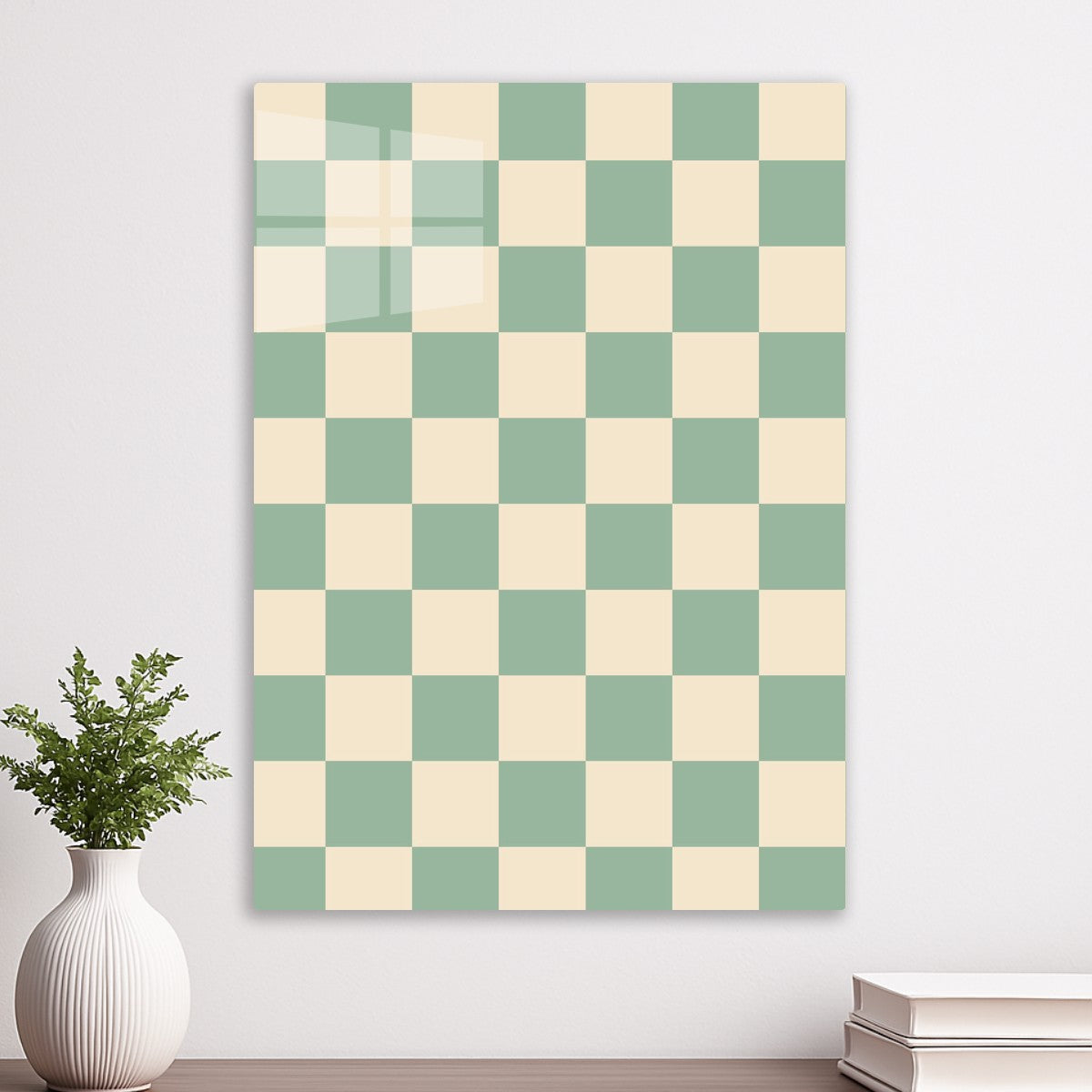 Green Checkered Pattern