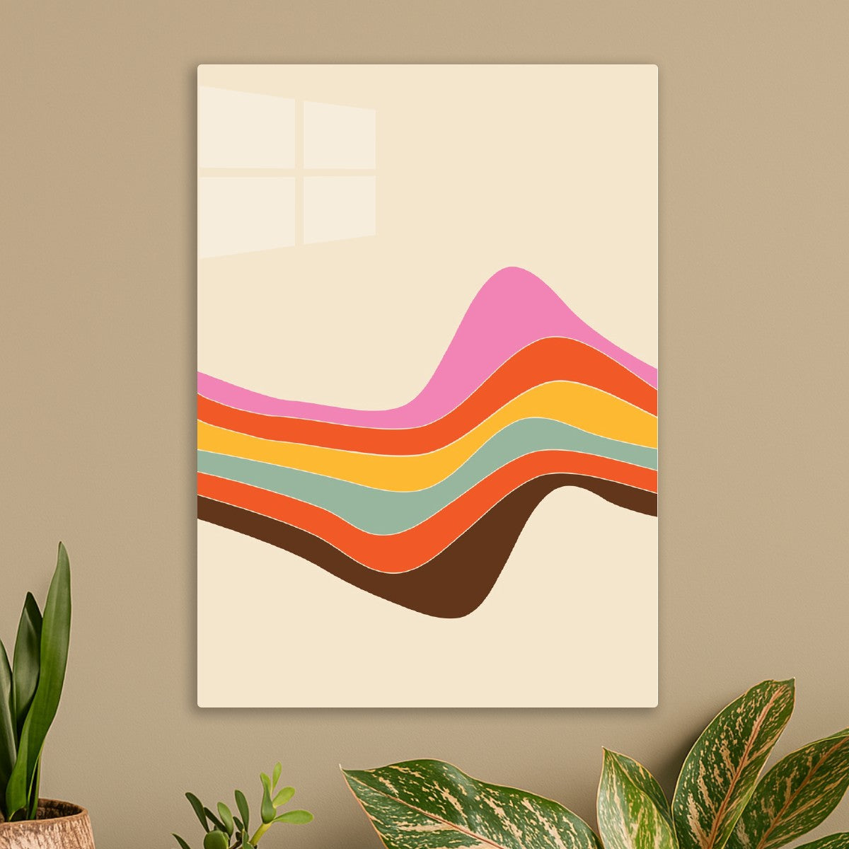 Retro Wave Abstract Art