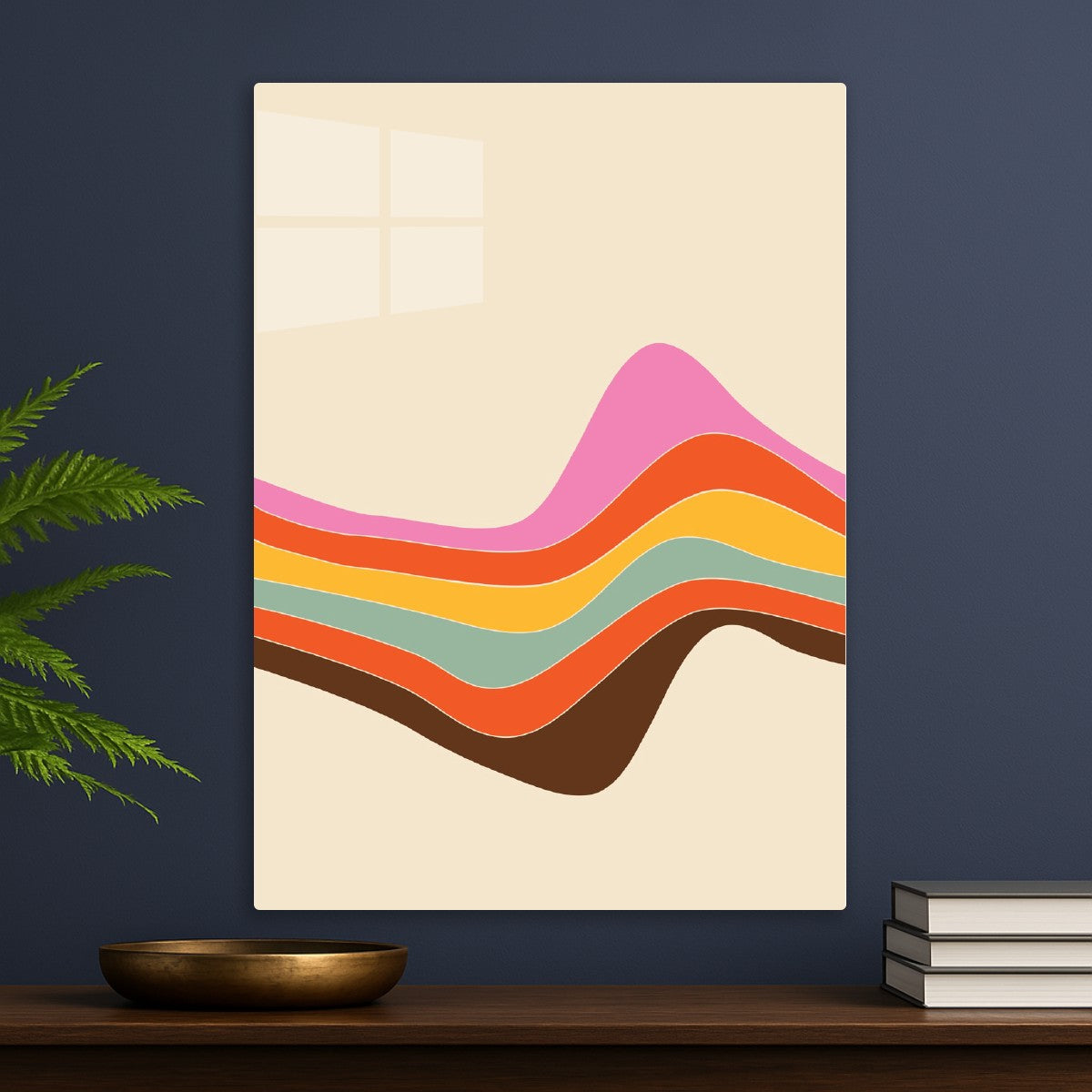 Retro Wave Abstract Art
