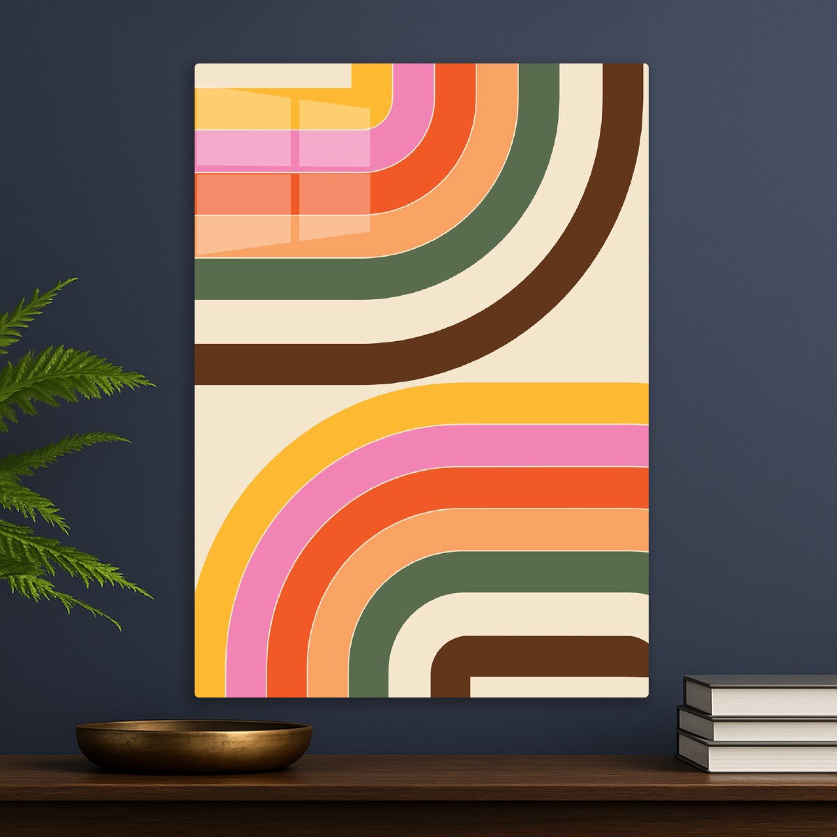 70s Retro Arch Stripes