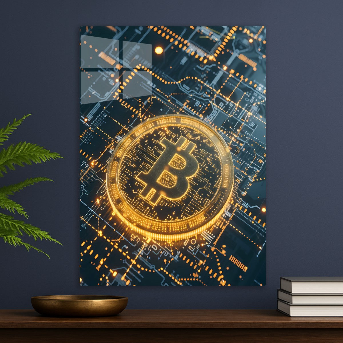 Glowing Bitcoin Circuit