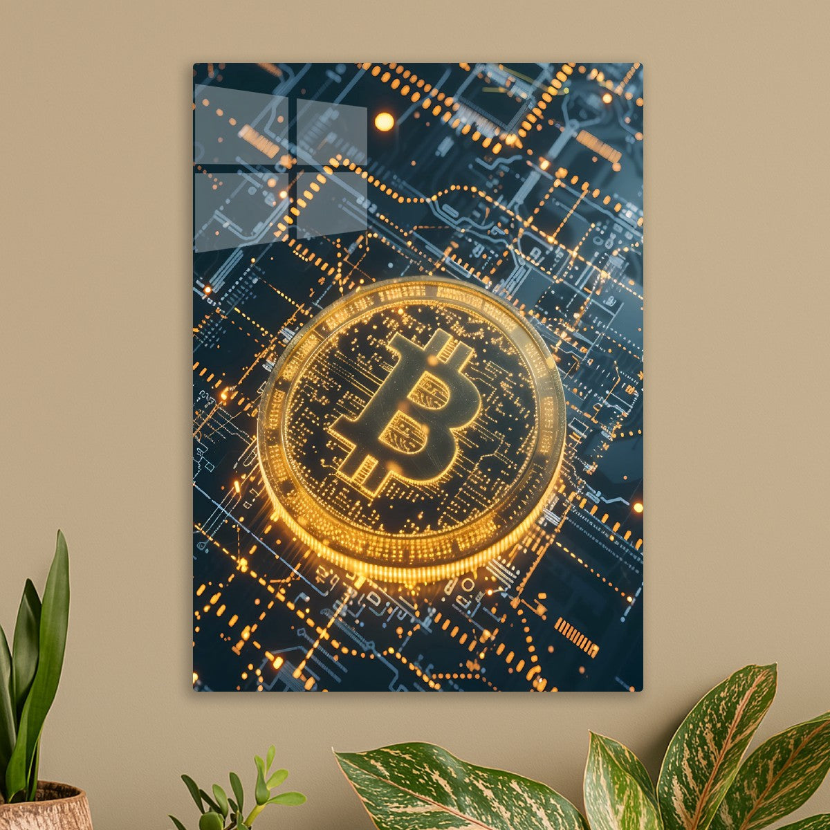 Glowing Bitcoin Circuit