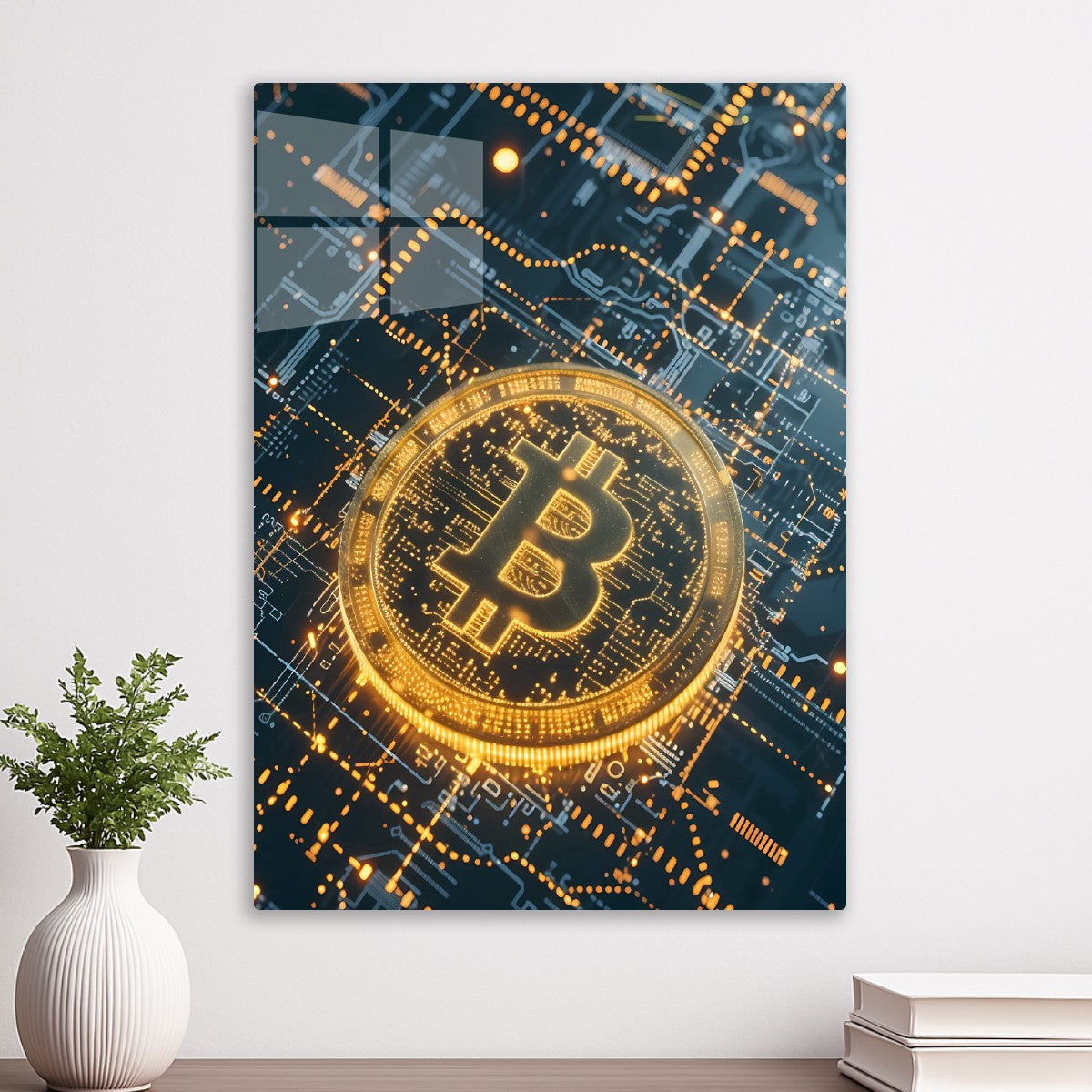 Glowing Bitcoin Circuit