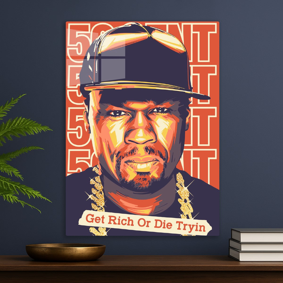 50 Cent Pop Art Poster