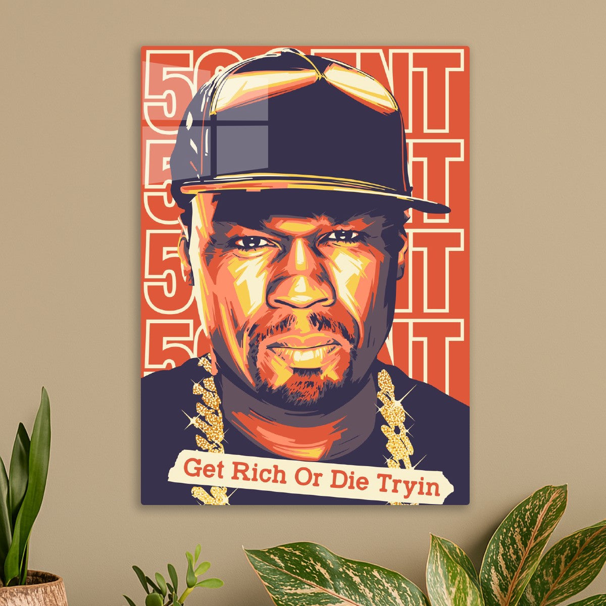 50 Cent Pop Art Poster