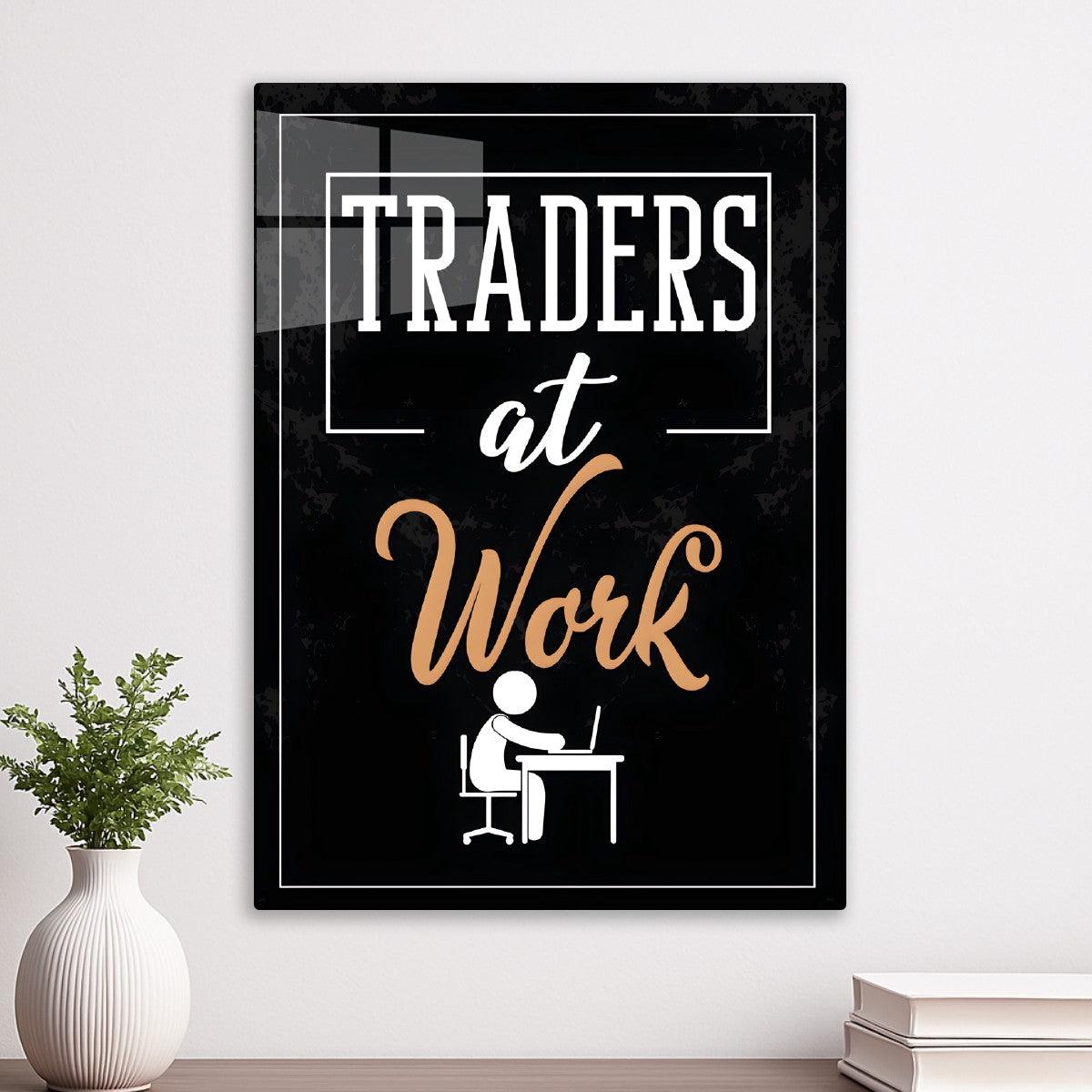 Traders At Work Sign