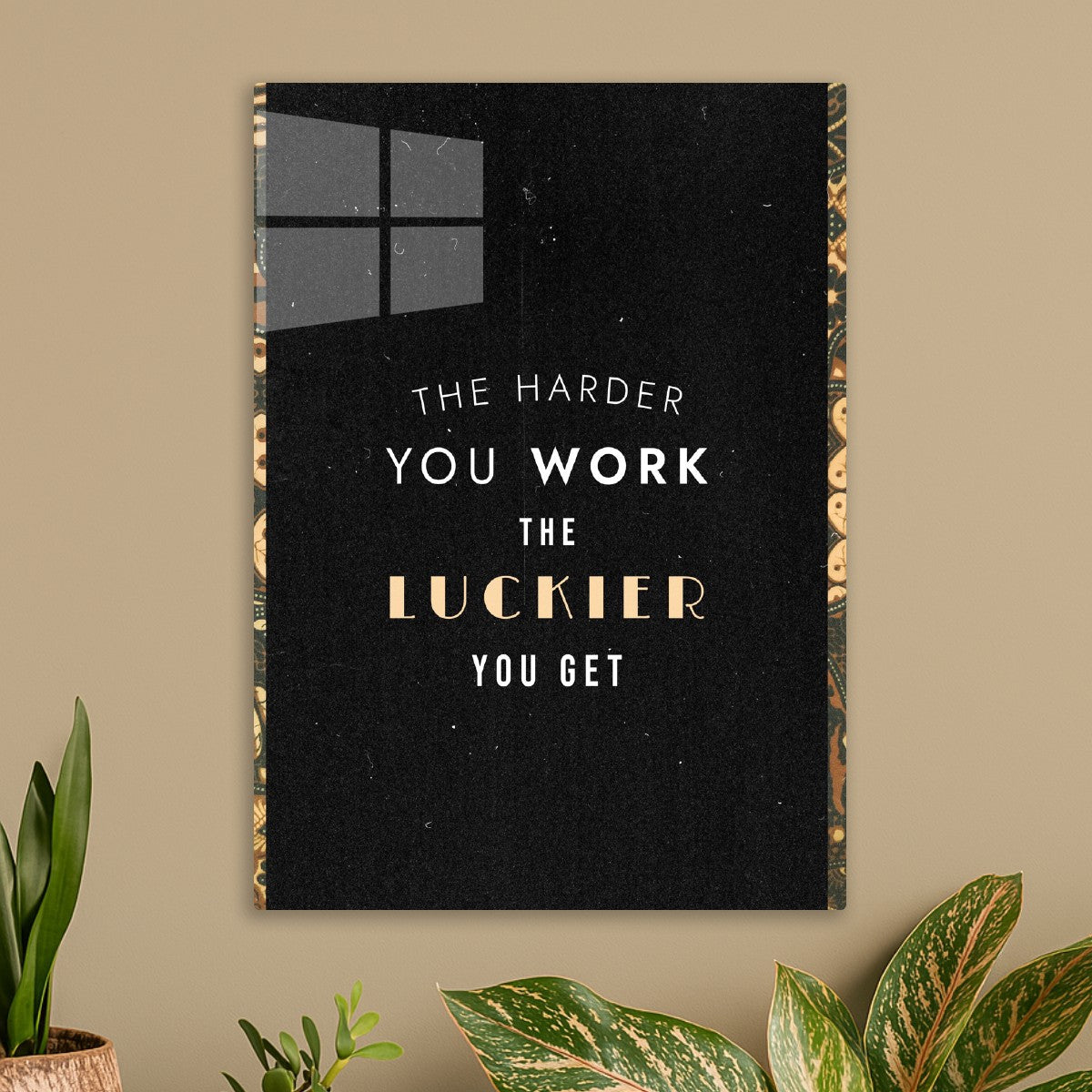 Hard Work Brings Luck