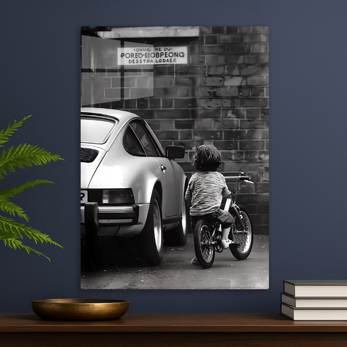 Kid and Porsche Photo