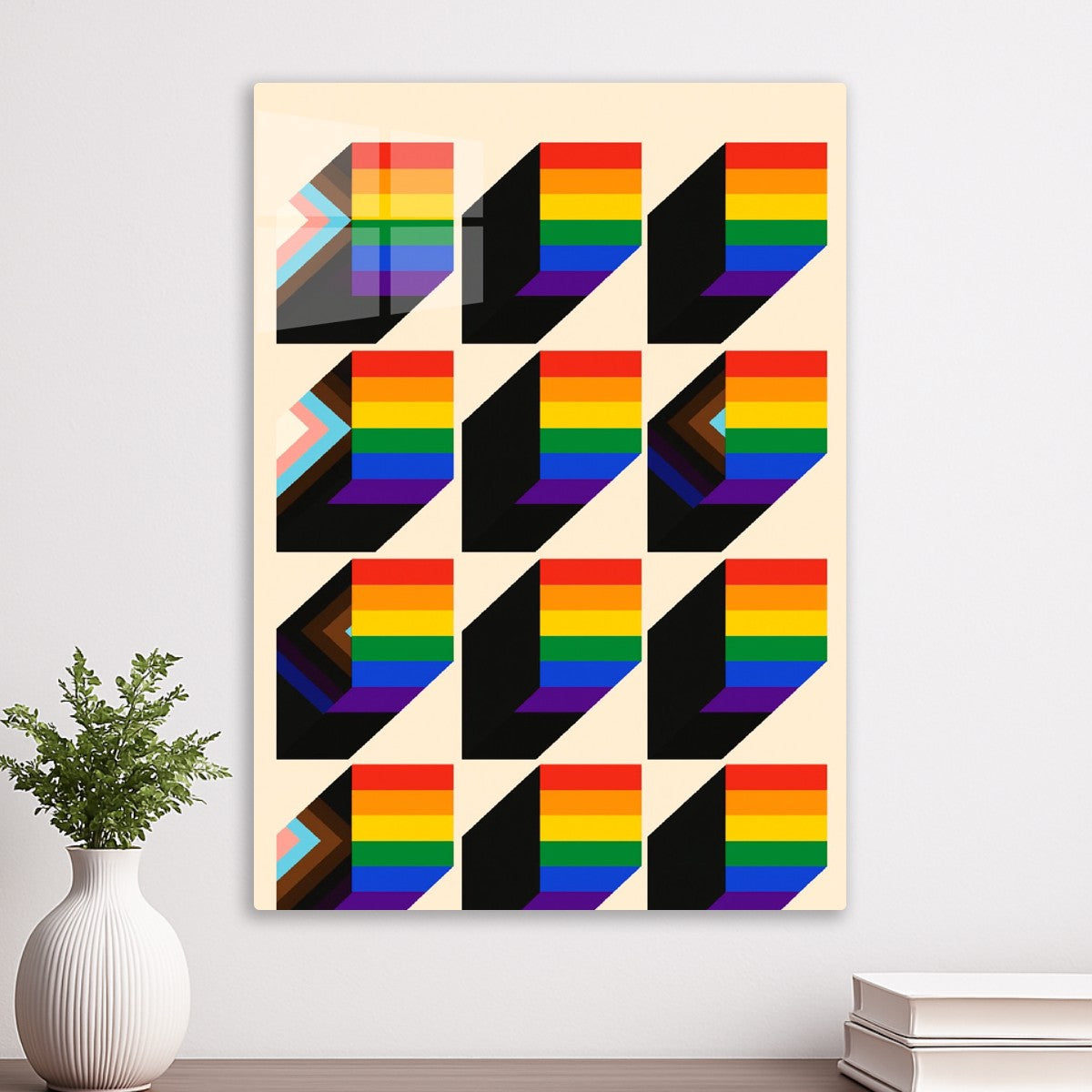 Pride Flags Geometric Pattern