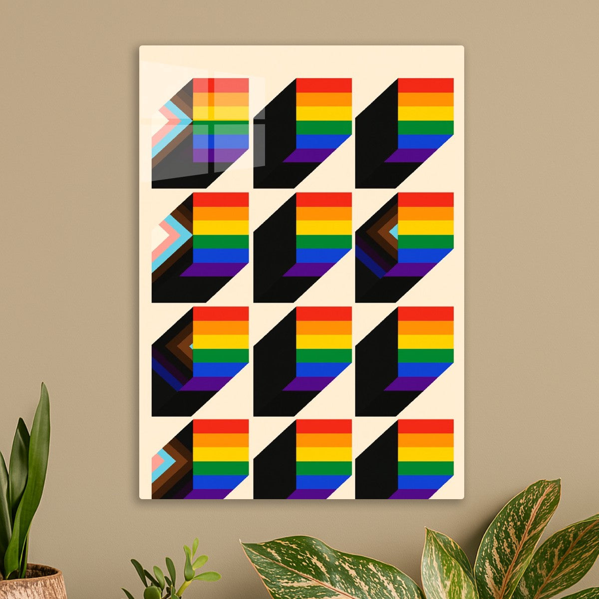 Pride Flags Geometric Pattern