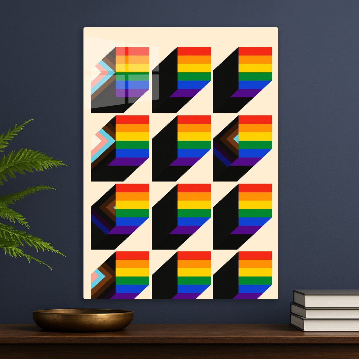 Pride Flags Geometric Pattern