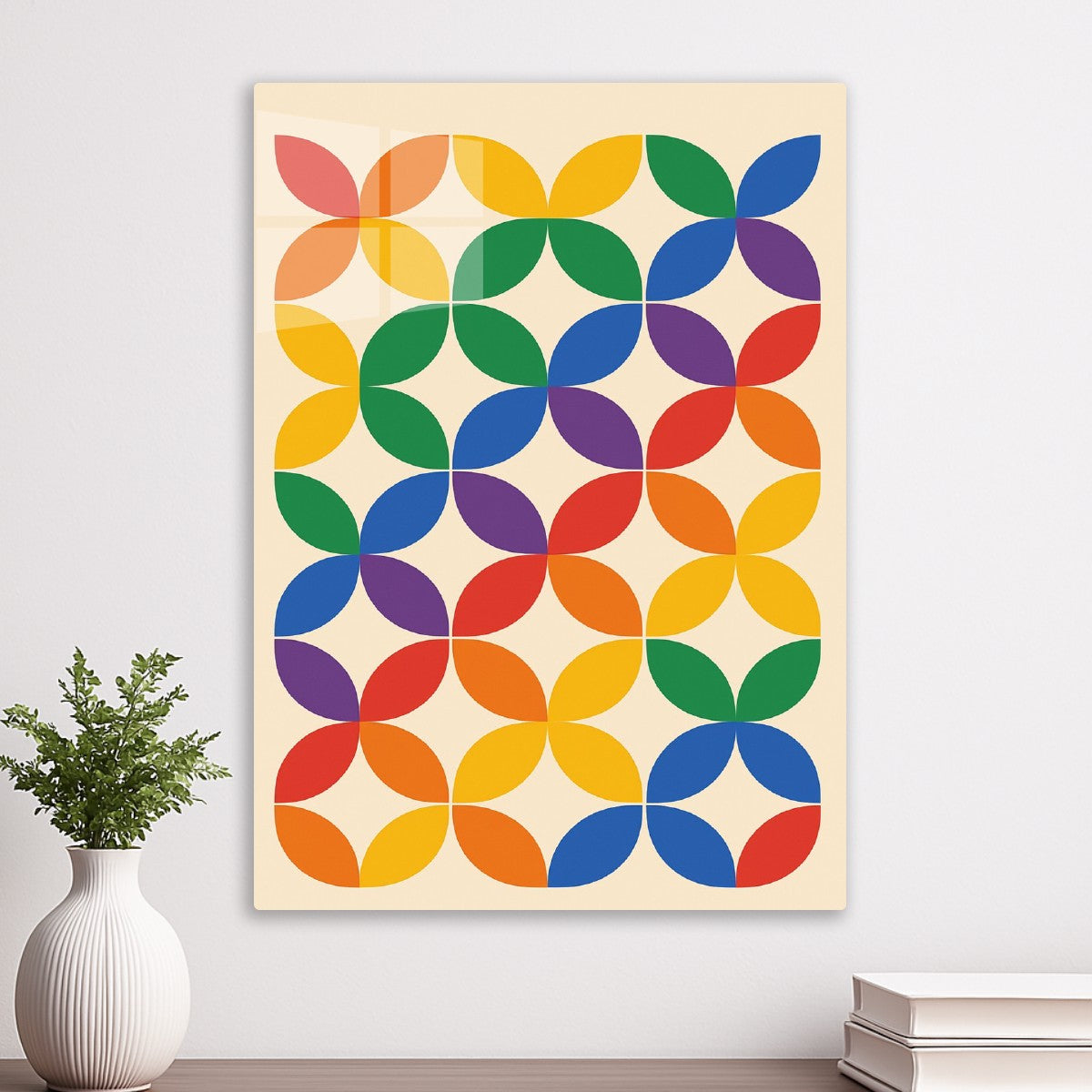Rainbow Geometric Pattern