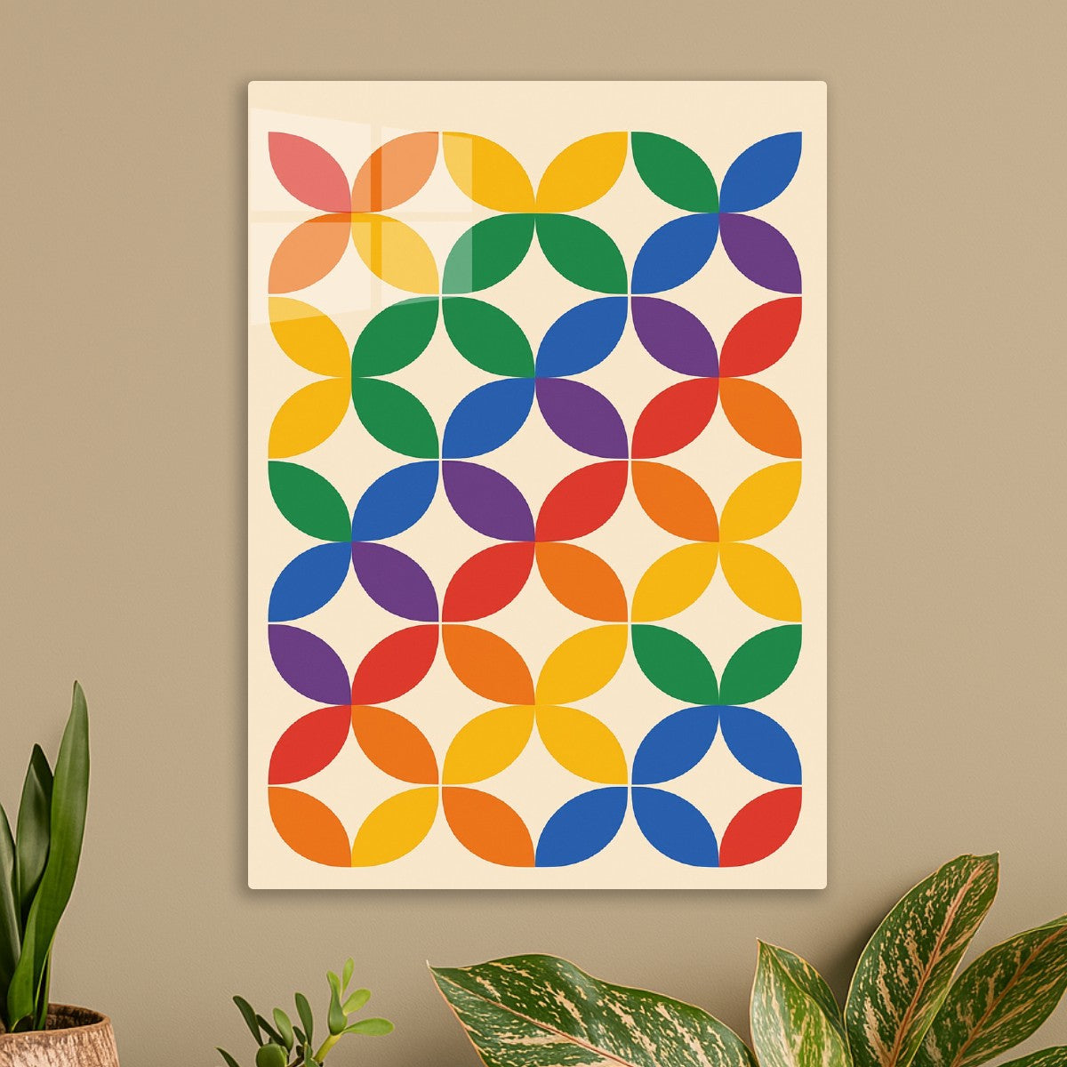 Rainbow Geometric Pattern