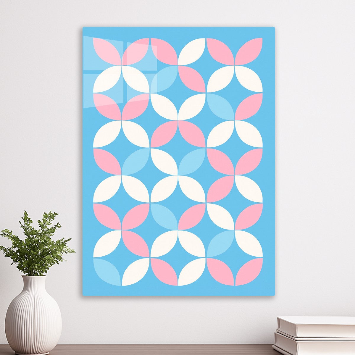 Geometric Floral Pattern Trans