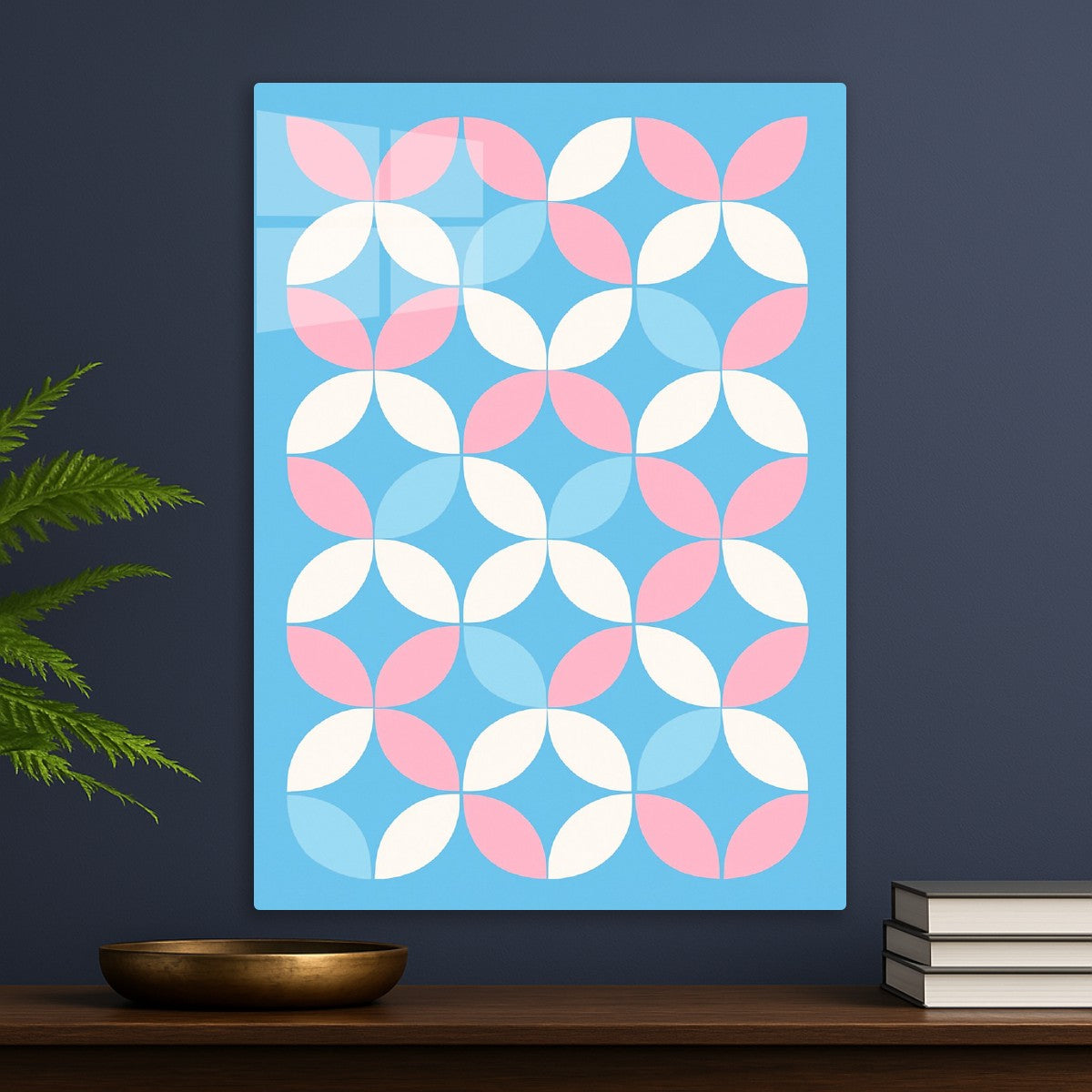 Geometric Floral Pattern Trans