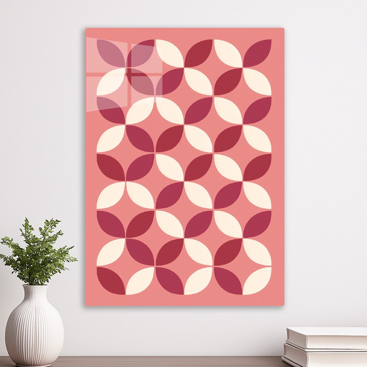 Retro Floral Pattern in Pink