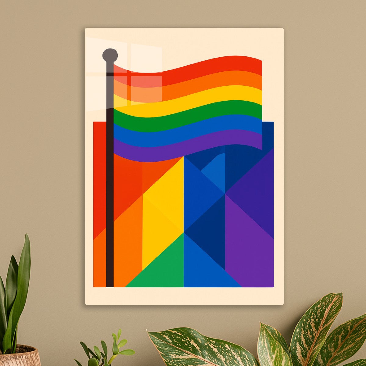 Pride Flags Geometric Pattern