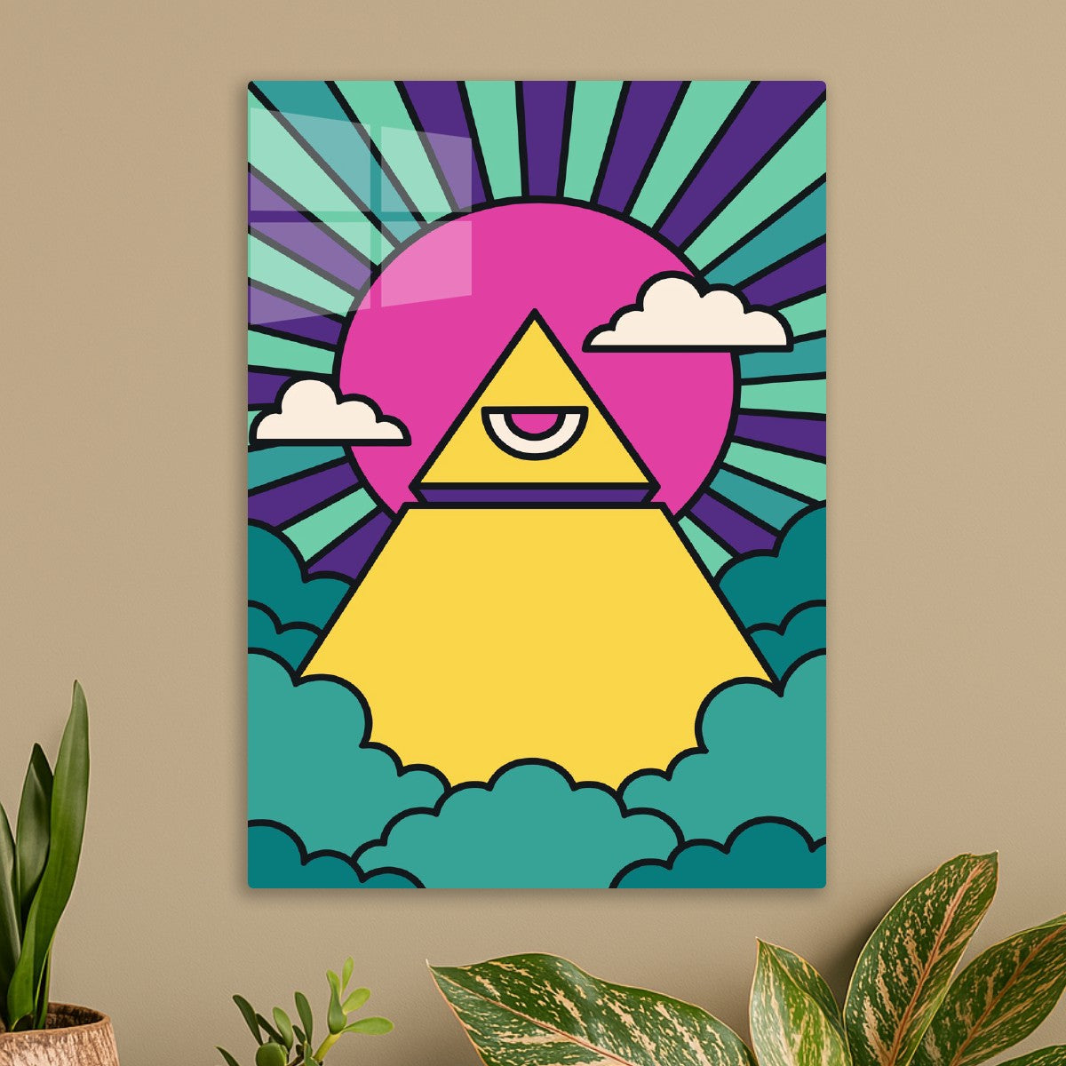 Psychedelic Pyramid Eye