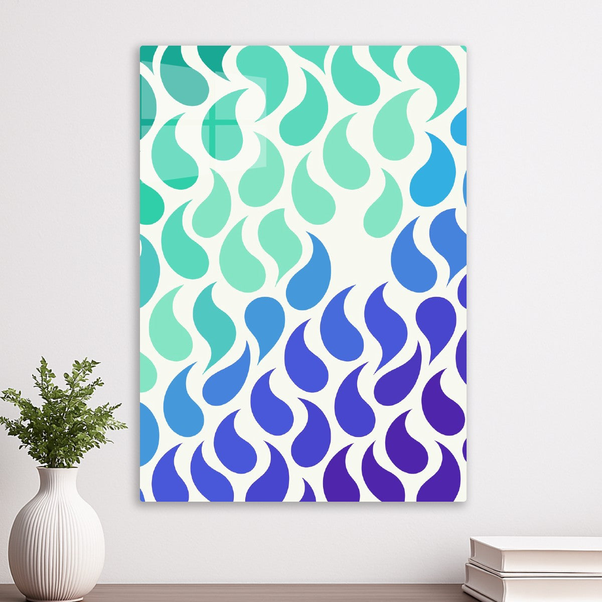 Teardrop Pattern with Gradient