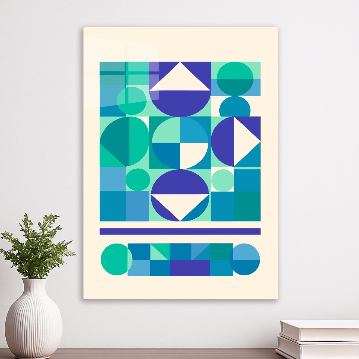 Tribal Pattern with Teal L