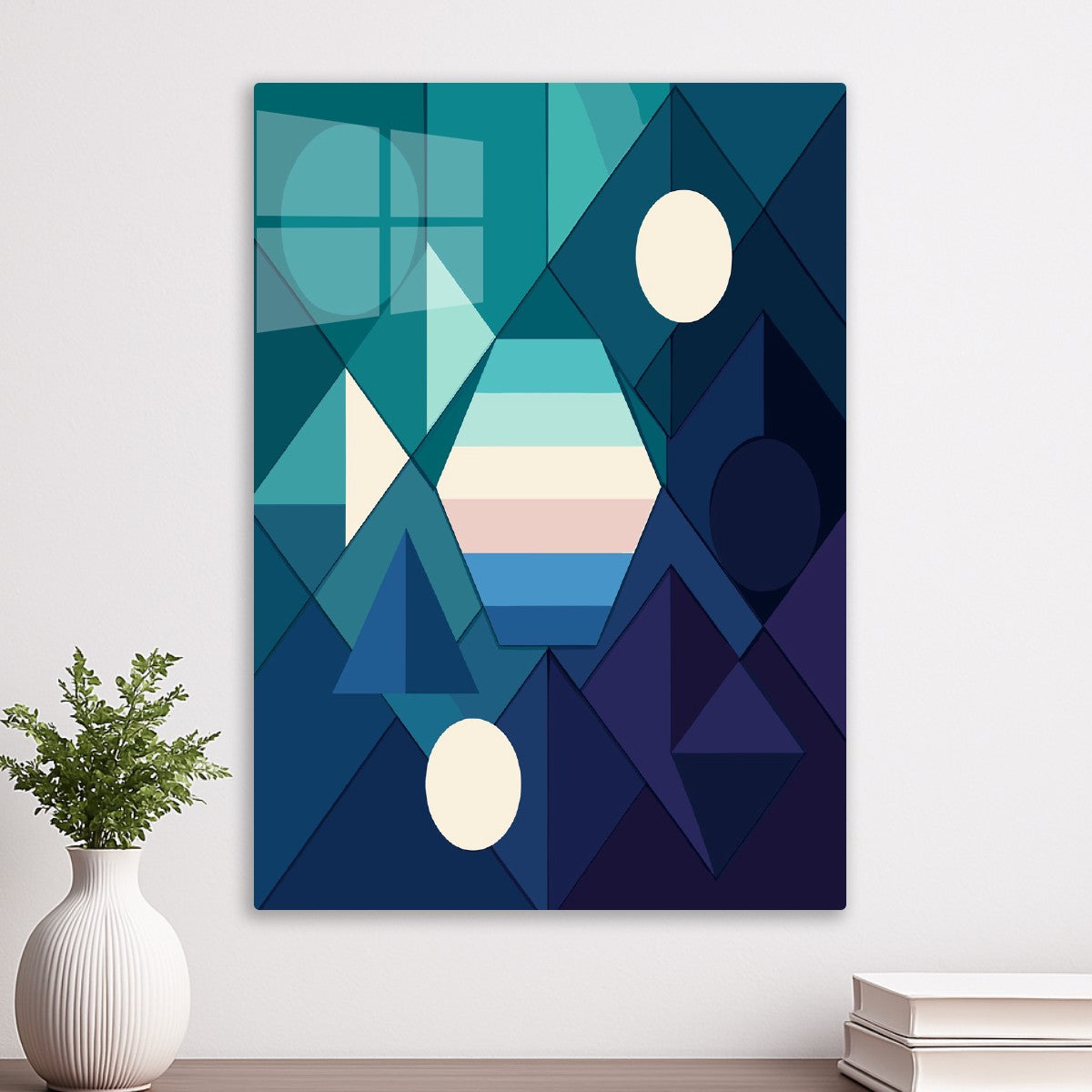 Abstract Interconnected Shapes