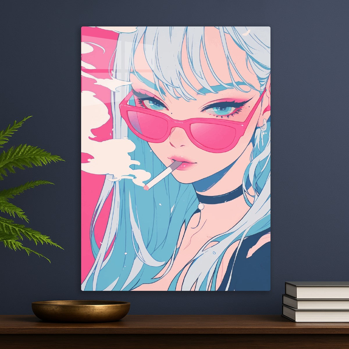 Pink Gaze & Blue Haze
