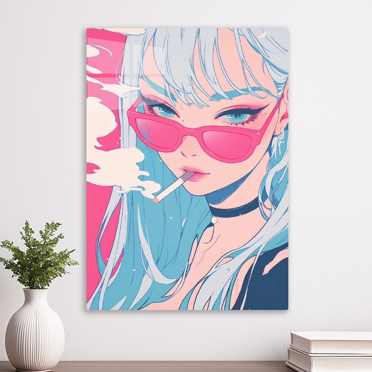 Pink Gaze & Blue Haze
