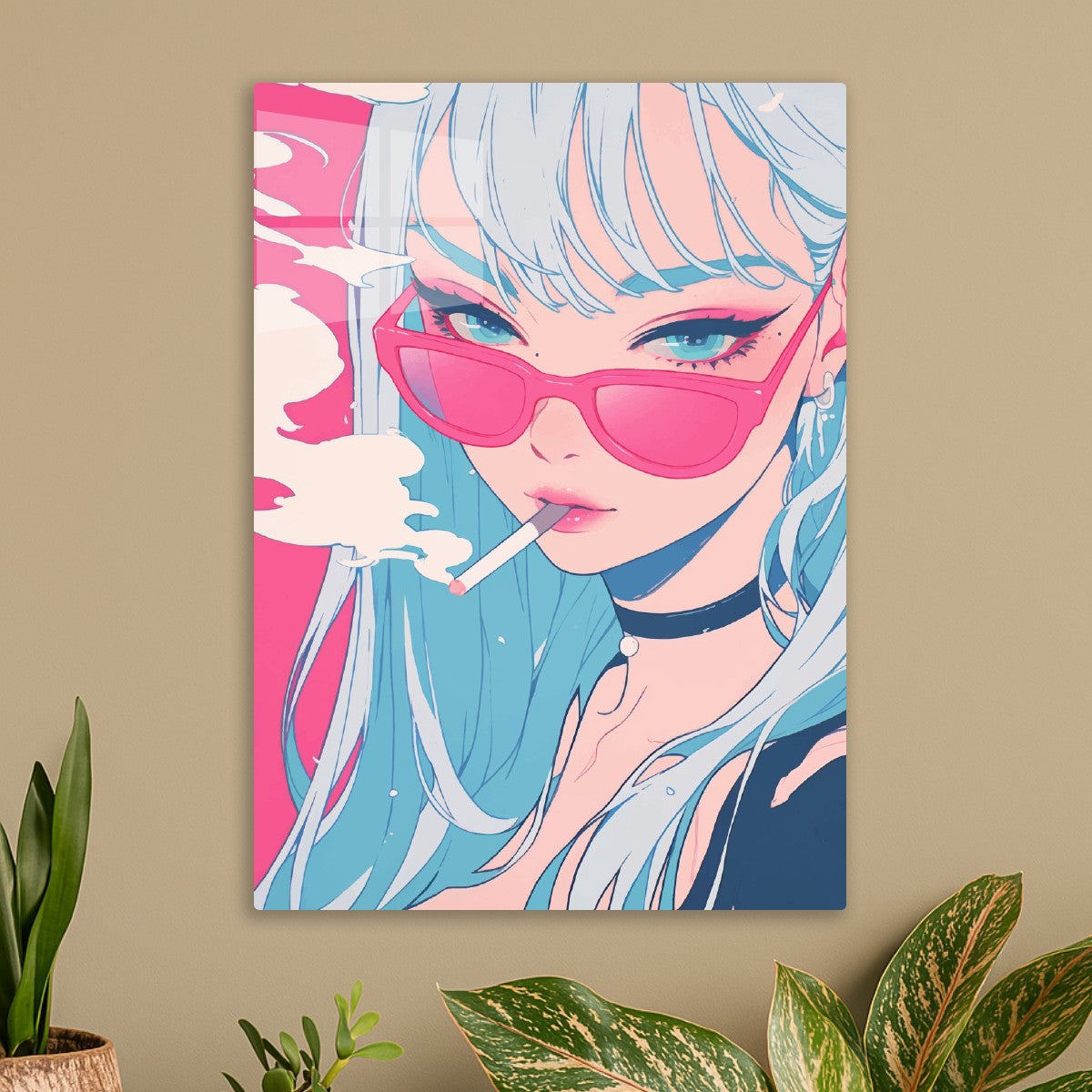 Pink Gaze & Blue Haze