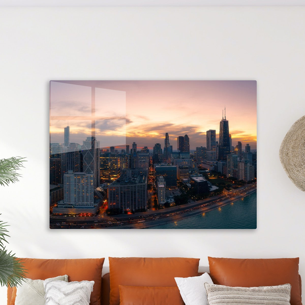 Chicago Skyline at Sunset