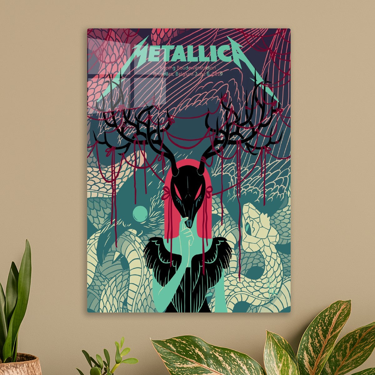 Metallica Deer and Snake
