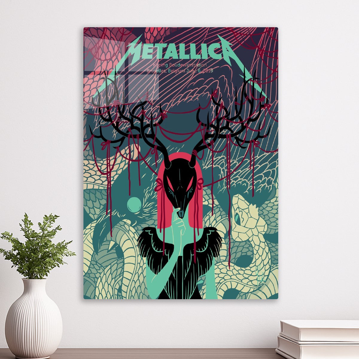 Metallica Deer and Snake