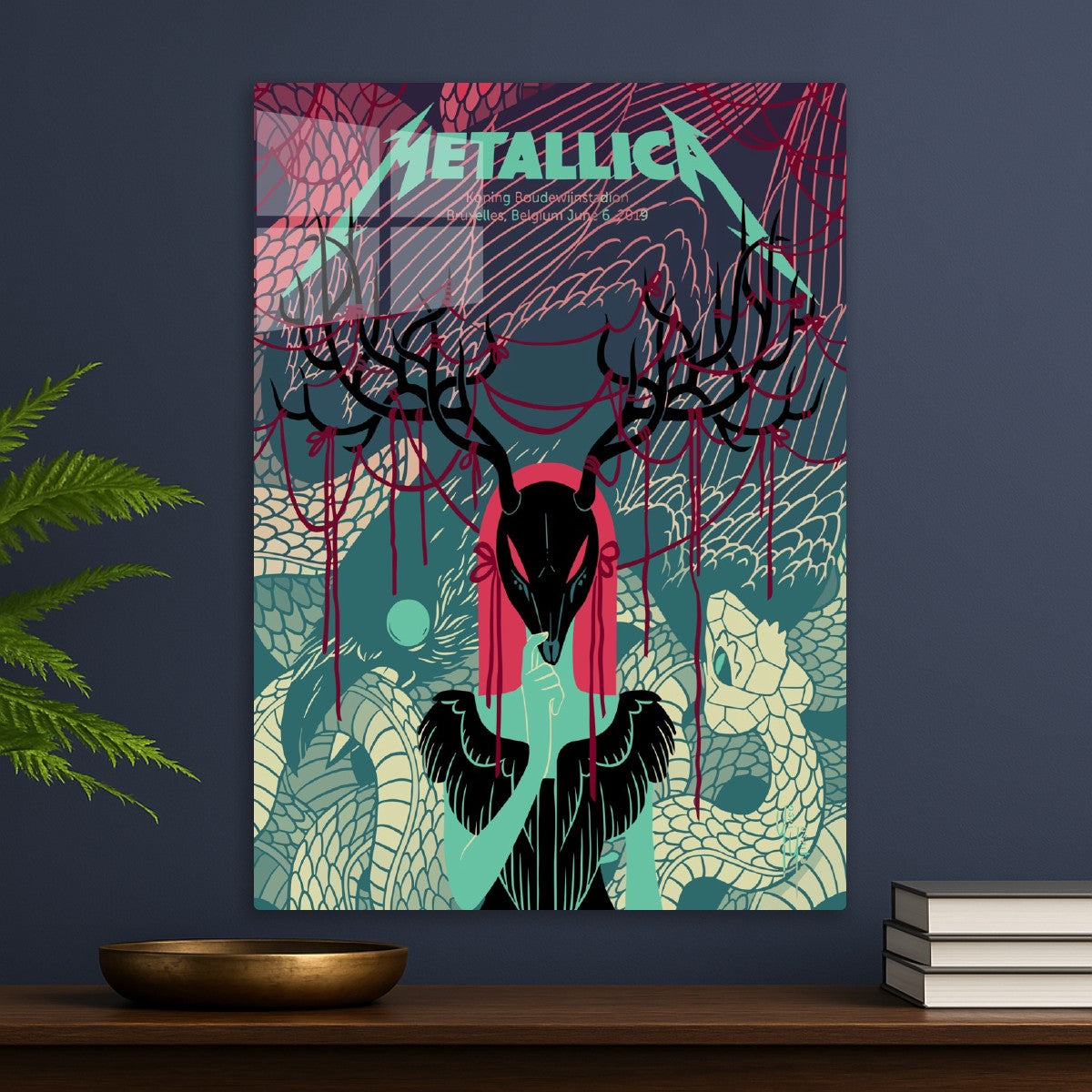 Metallica Deer and Snake