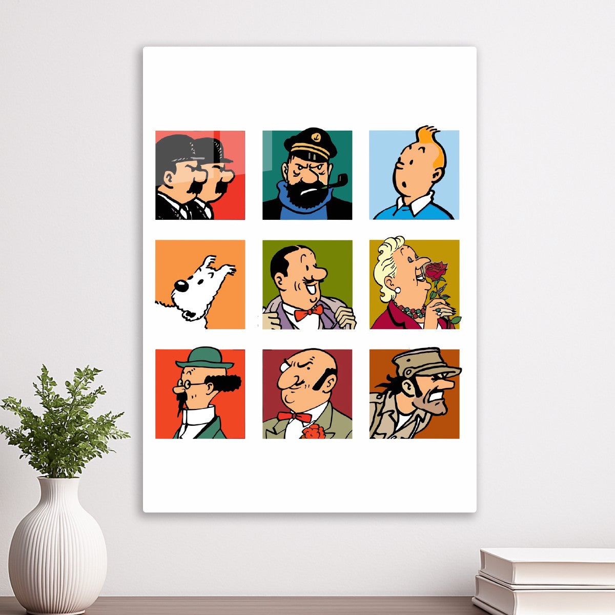 Tin tin characters portrait